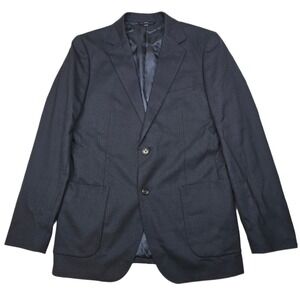 Bonobos Italian Wool Sport Coat‎ Men 40L Navy Blue Lanificio Comero Flexo Blazer